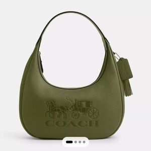 Coach Carmen Shoulder Bag Military Green